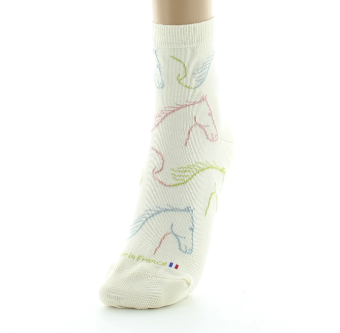 Paire de chaussettes socquettes unisexe coton bio Made in France - 5