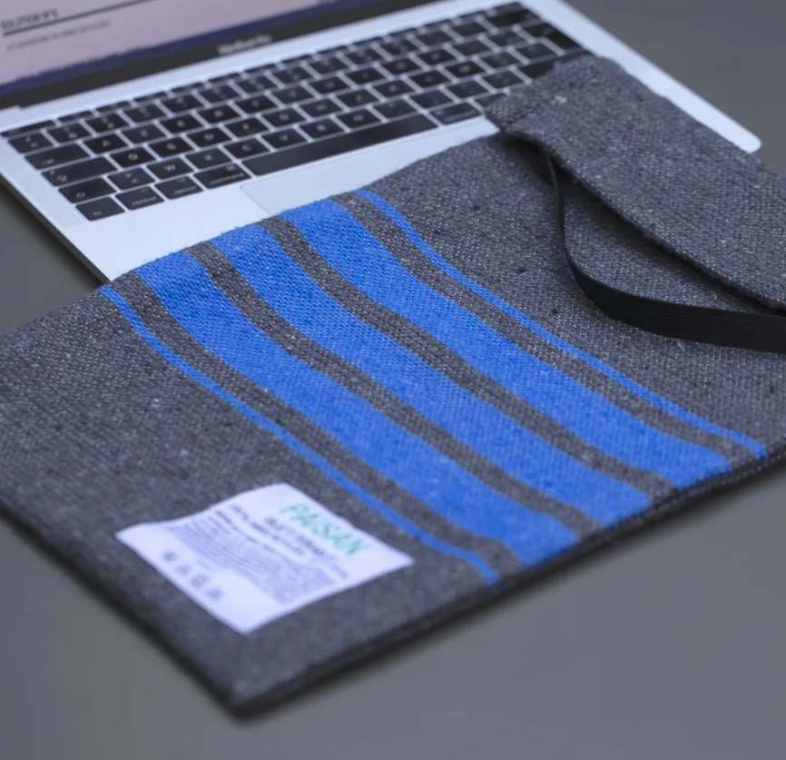 Housse d'ordinateur fibres recyclées Made in France - 2