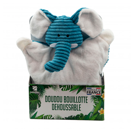 Doudou bouillotte déhoussable Made in France