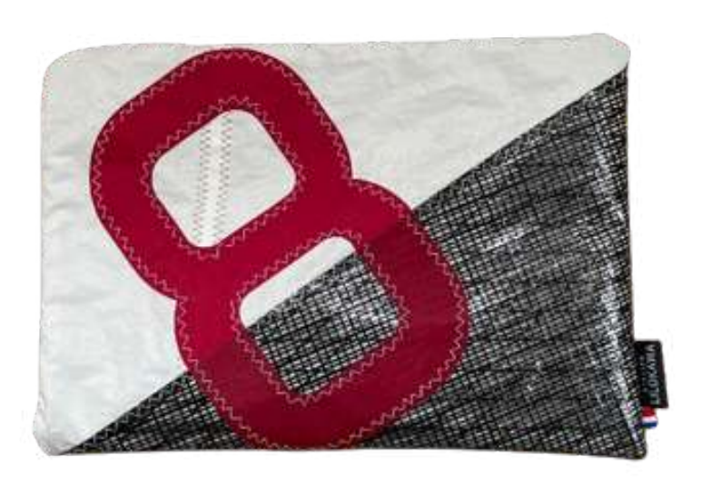 Housse ordinateur 15" en bâche ou kakemono upcyclé - 4