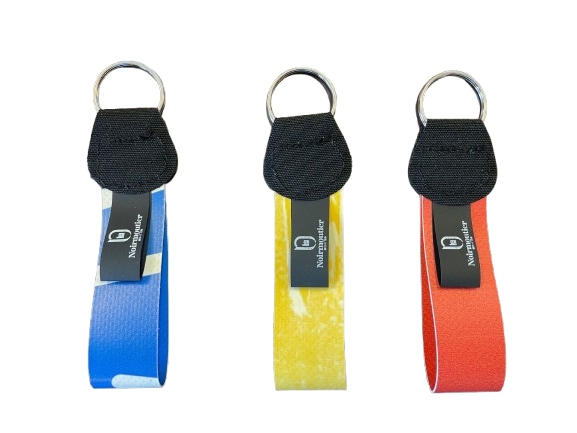 Porte clés en toile de store, kakemono ou bâche upcyclé - 3