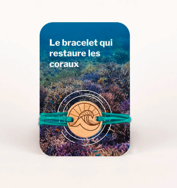 Bracelet et médaillon en bois made in France  - Agir Océans - 2