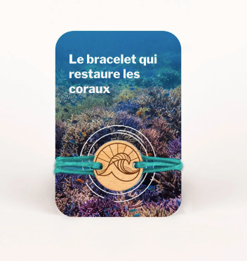 Bracelet et médaillon en bois made in France  - Agir Océans - 2
