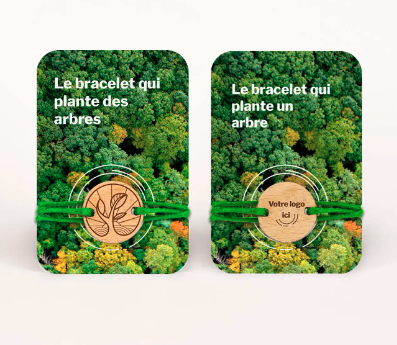 Bracelet et médaillon en bois made in France  - Agir Reforestation - 3
