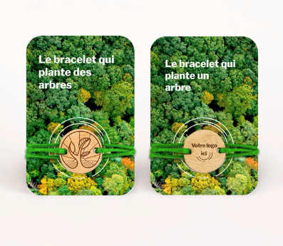 Bracelet et médaillon en bois made in France  - Agir Reforestation - 3