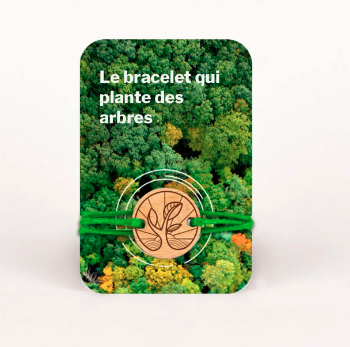 Bracelet et médaillon en bois made in France  - Agir Reforestation - 2
