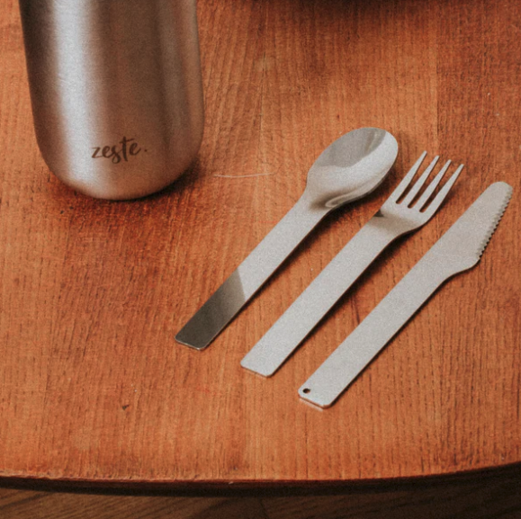 Couverts nomades en acier Made in France - 2