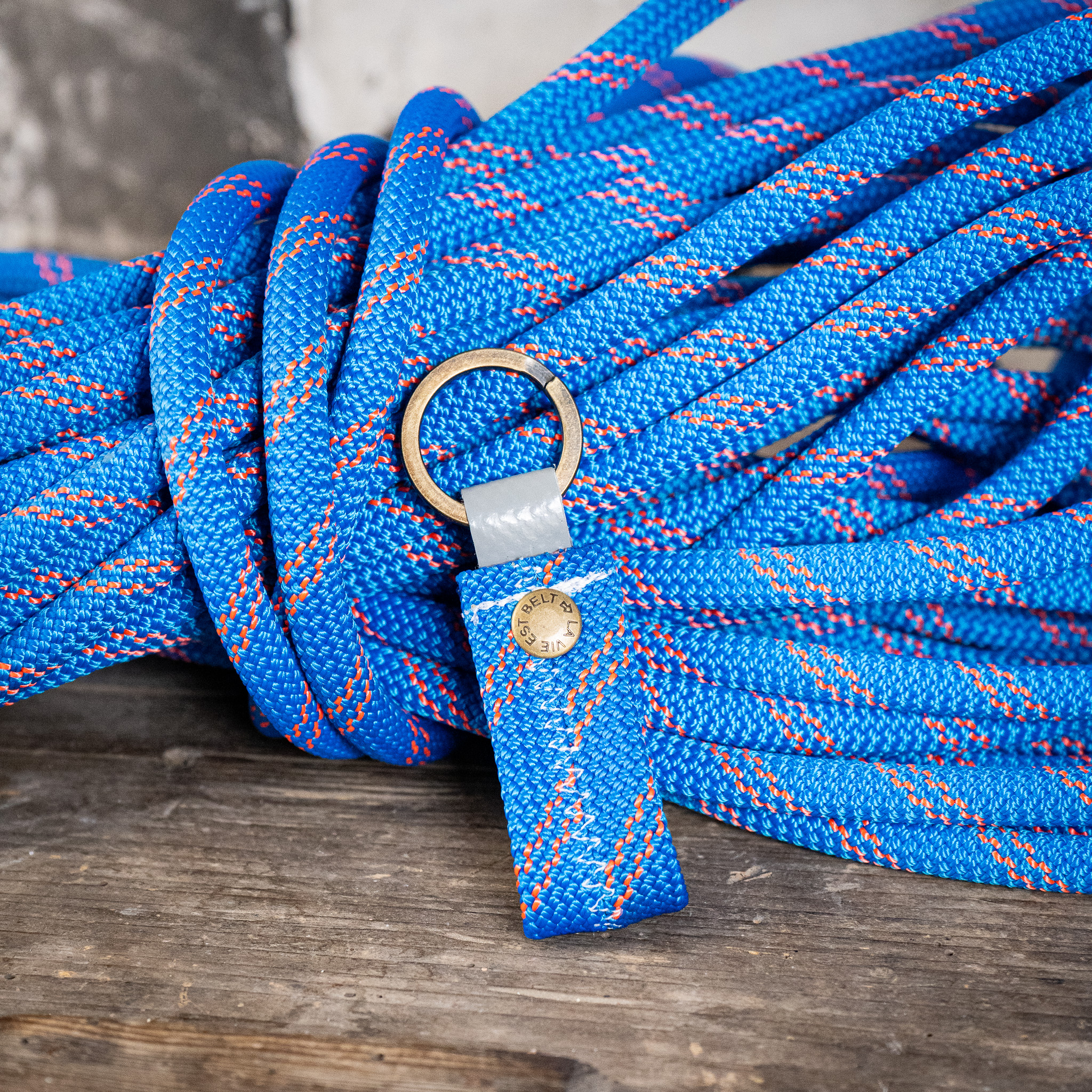 Porte-clés en corde d'escalade upcyclée made in France - 3