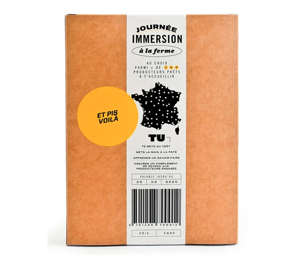 Carte cadeau pour Séjours Participatifs à la ferme - format coffret - 4