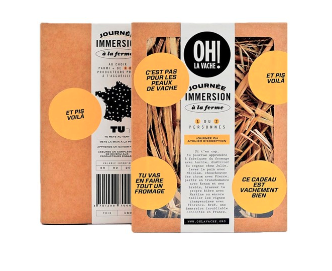 Carte cadeau pour Séjours Participatifs à la ferme - format coffret