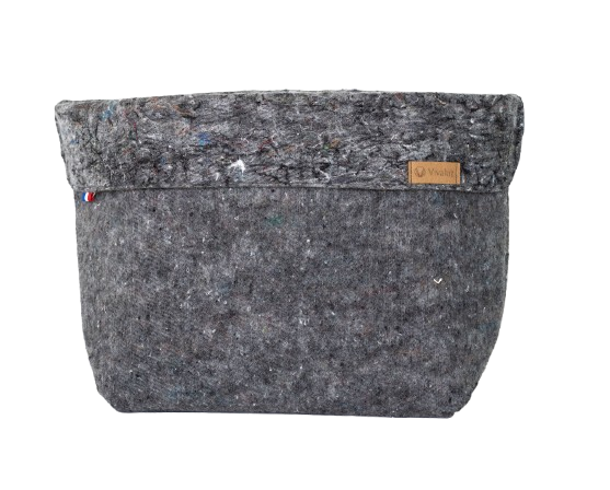 Panier en textile upcyclé Made in France