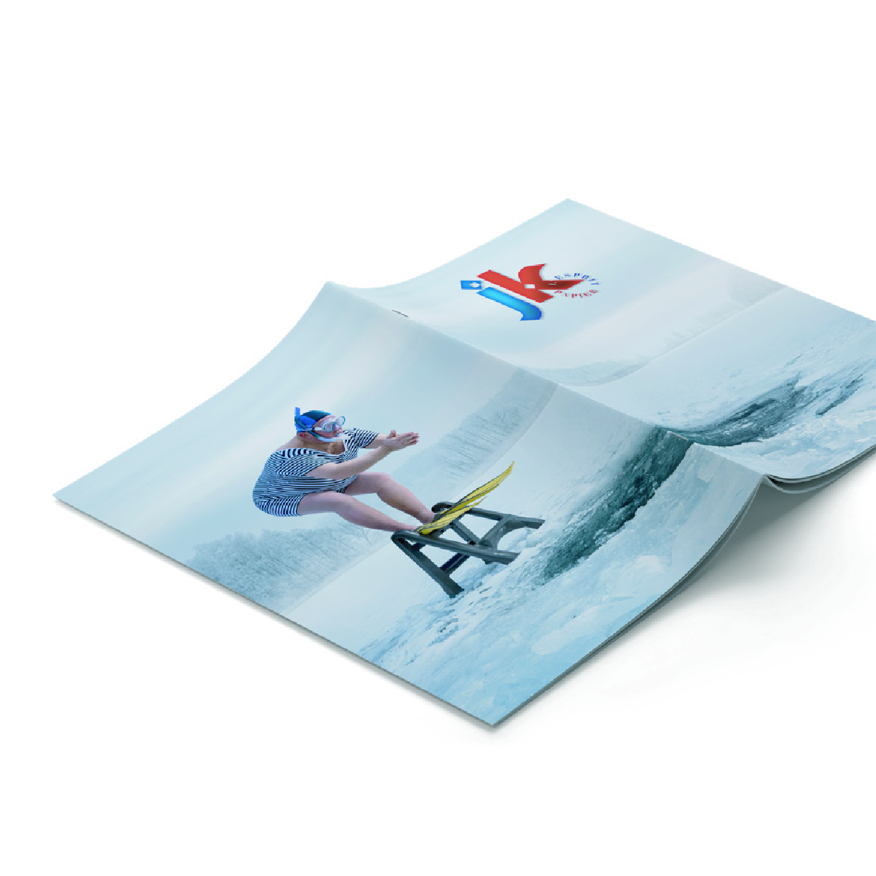 Carnet A5 piqué 2 points métal avec couverture FSC Made in France