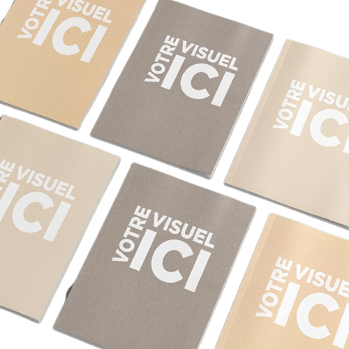 Carnet dos carré collé Remake avec couverture en papier recyclé Made in France - 2