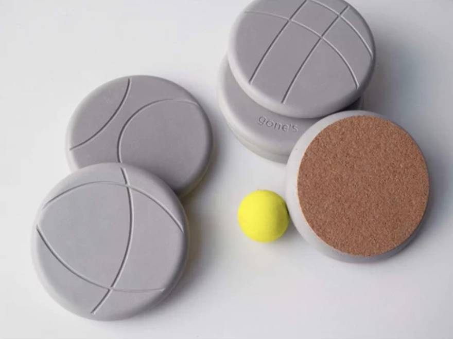 Dessous de verre en béton et liège minéral Made in France - 3