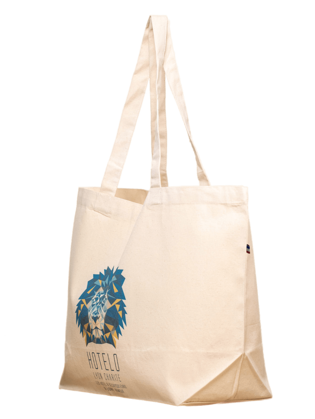 Cabas confectionné en France en coton bio de la gamme Mémé Bernadette - Béatrice