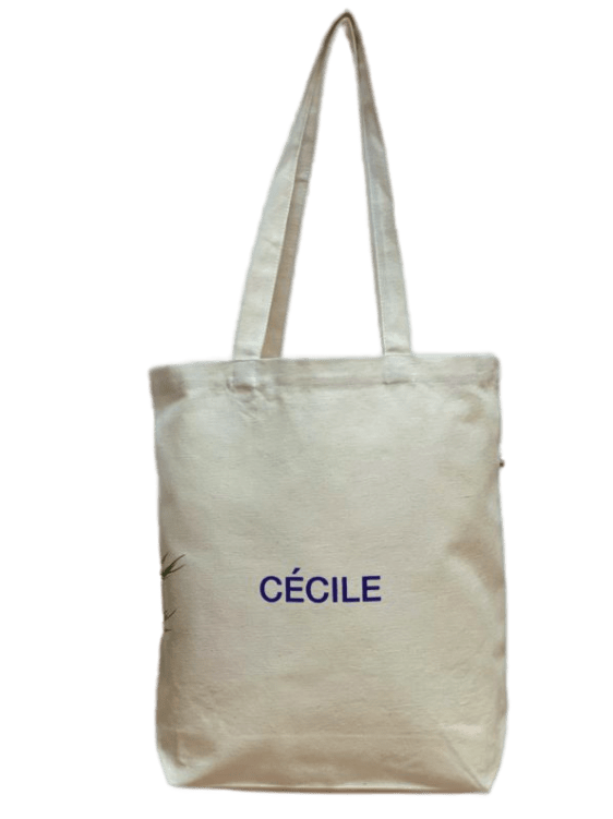 Cabas naturel Cécile M Made in France en coton bio et recyclé 