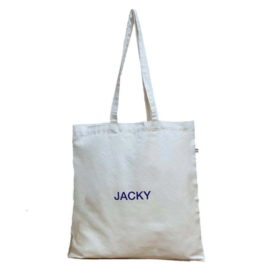Tote bag blanc Origine France Garantie en coton recyclé - Jacky