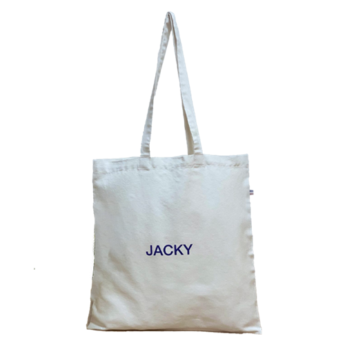 Tote bag blanc Origine France Garantie en coton bio et recyclé - Jacky