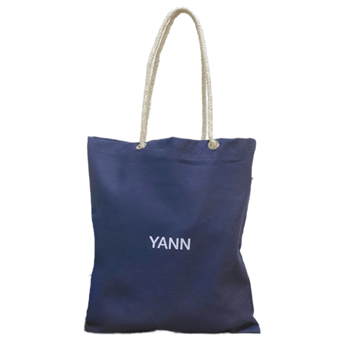 Tote bag imitation jean avec œillets en fibres recyclées Made in France - Yann