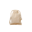 Pochon personnalisable en coton bio avec cordelette (10 x 10 cm) - 2