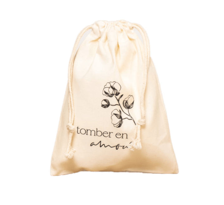 Pochon personnalisable en coton bio avec cordelette (20 x 20 cm) - 2