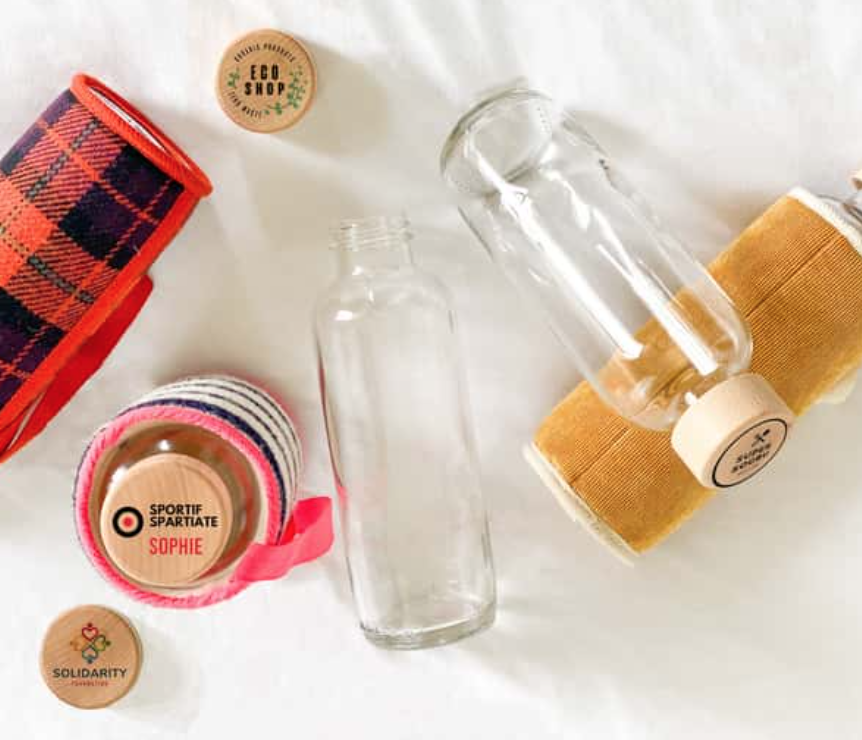 Gourde en verre recyclé 50 cl Made in Italy garantie à vie - 9