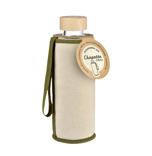 Gourde en verre recyclé 50 cl Made in Italy garantie à vie