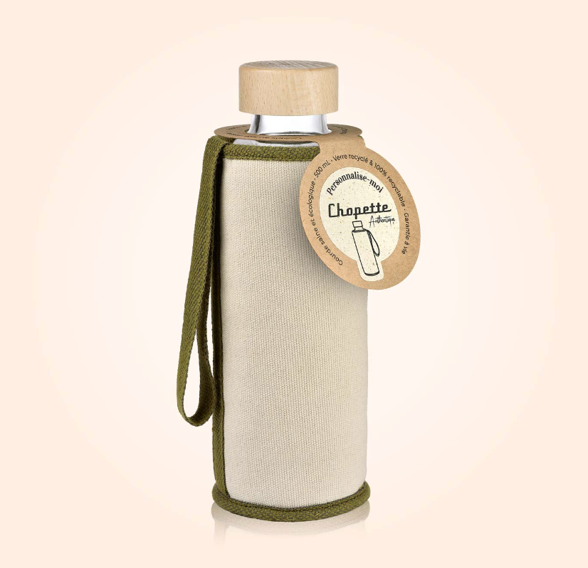 Gourde en verre recyclé 50 cl Made in Italy garantie à vie - 2