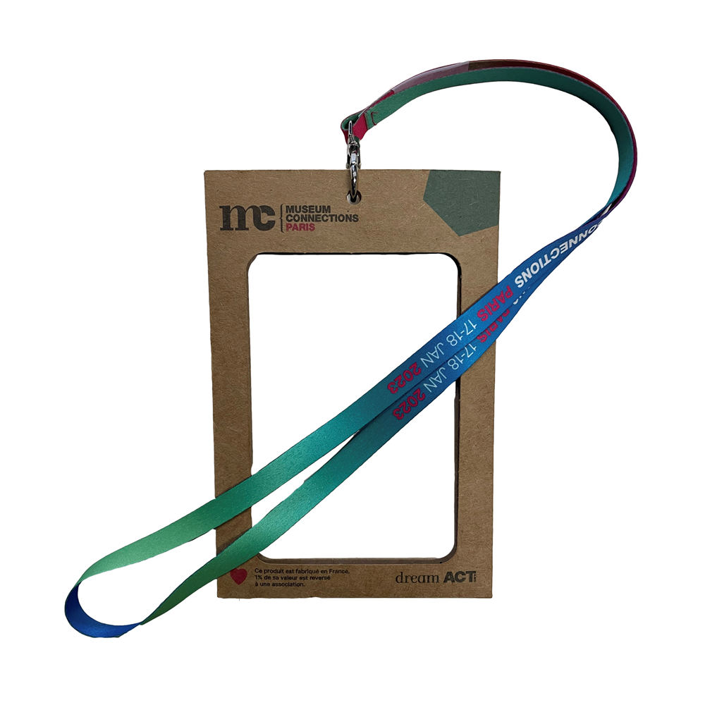 Porte-badge en plastique biodégradable pour 1 carte – horizontal