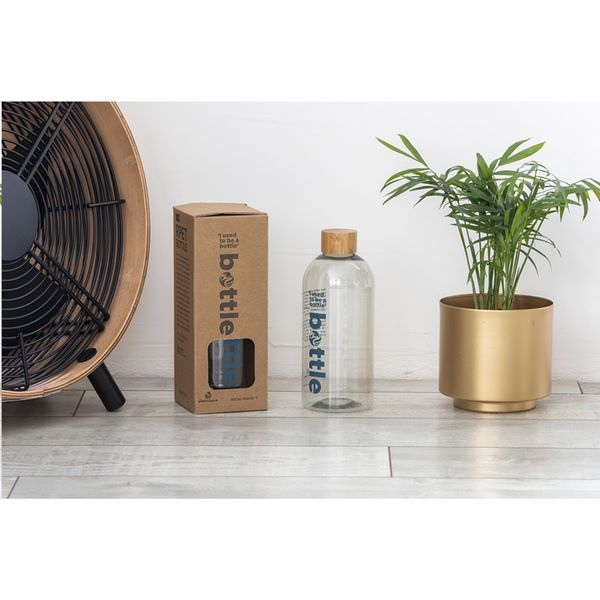 Bouteille en plastique recyclé transparente de 500 ml Made in Europe - 1