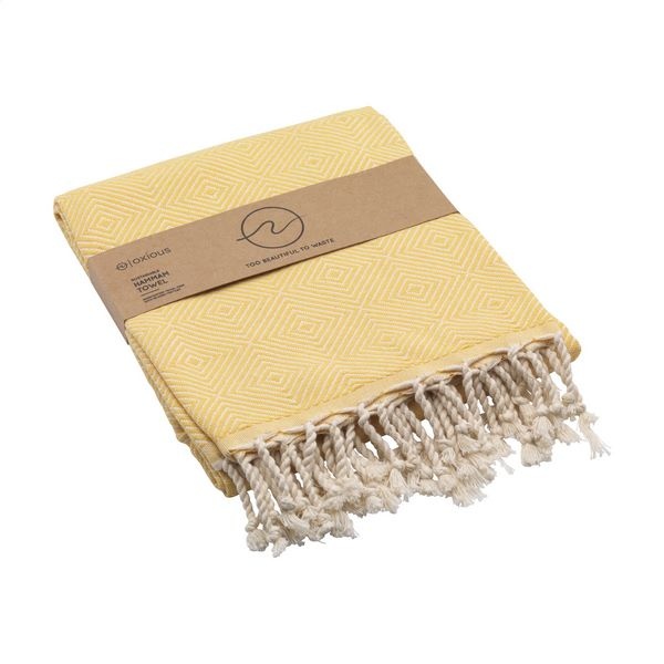 Serviette coton recyclé et RPET -