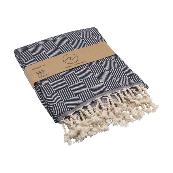 Serviette coton recyclé et RPET -