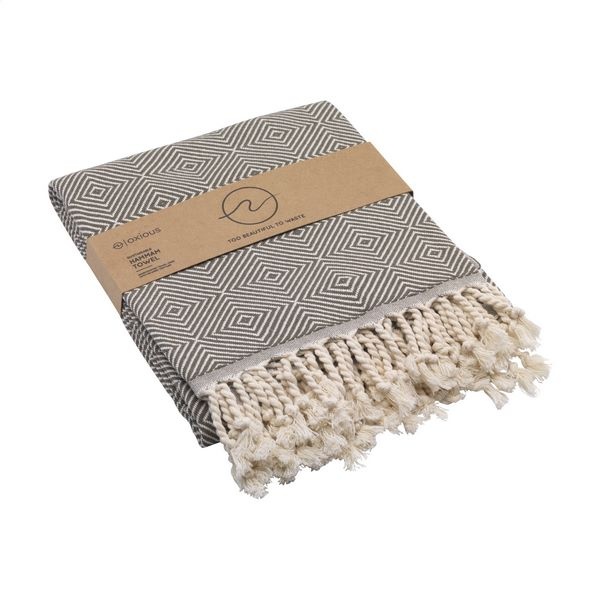 Serviette coton recyclé et RPET -