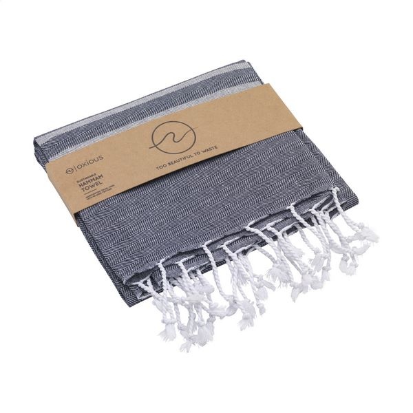 Serviette en coton et déchets textiles -