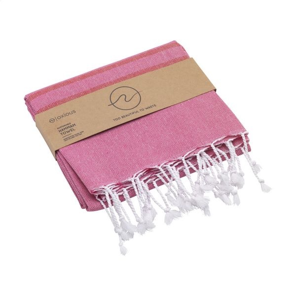 Serviette en coton et déchets textiles -