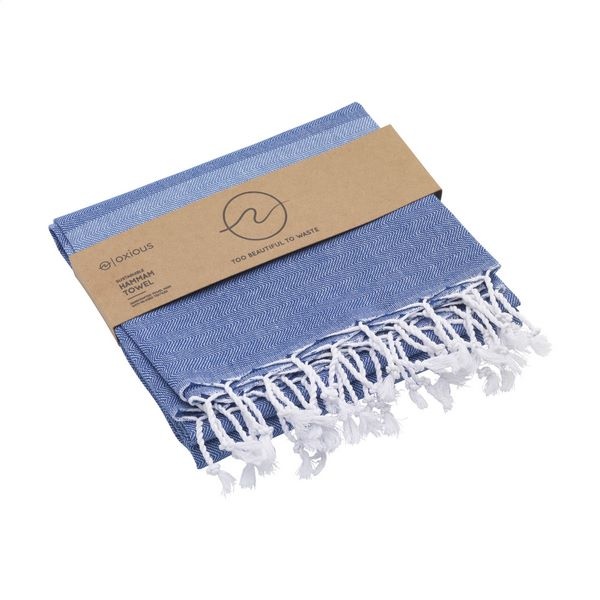 Serviette en coton et déchets textiles -