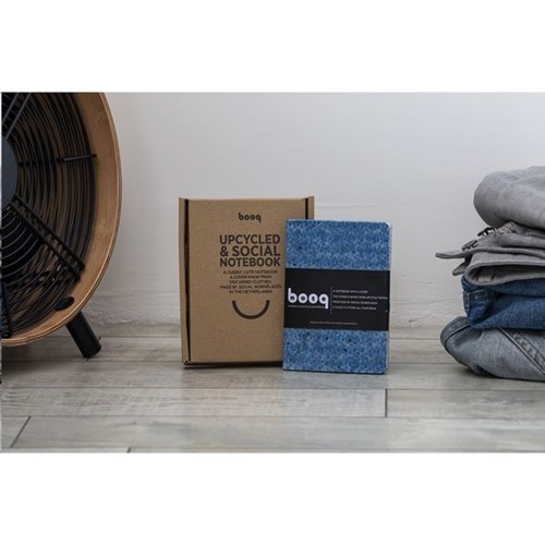 Carnet format A6 textile recyclé