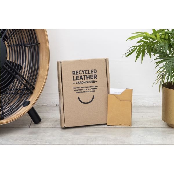 Porte-cartes déchets de cuir recyclés - 3