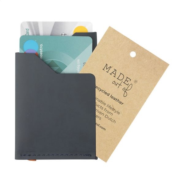 Porte-cartes déchets de cuir recyclés