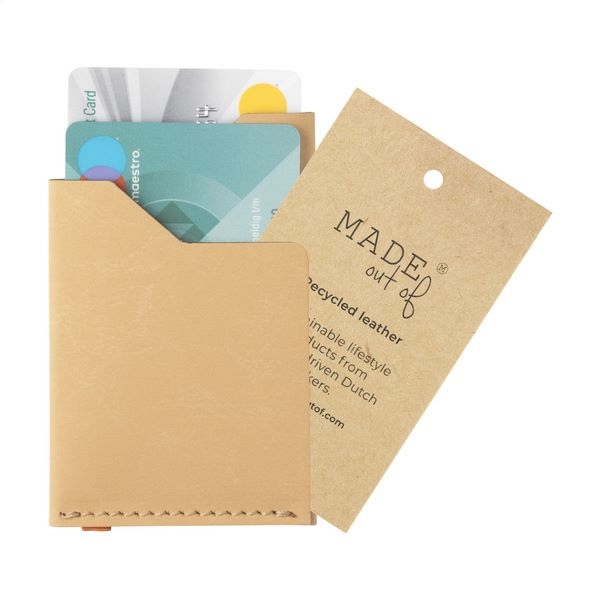 Porte-cartes déchets de cuir recyclés - 8