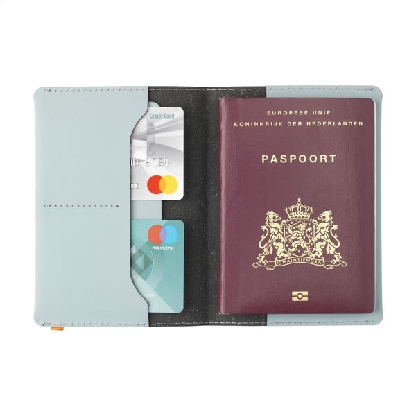 Etui à passeport déchets cuir recyclés - 11