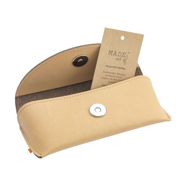 Etui à lunettes en cuir recyclé - 7