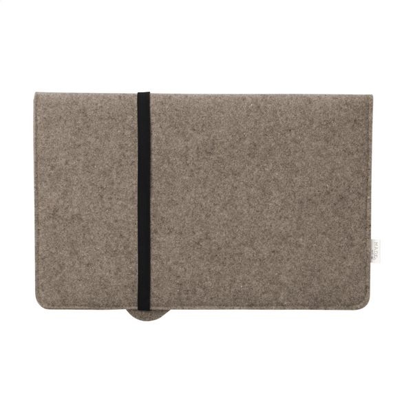 Housse d'ordinateur en cuir de pommes et feutre 15 pouces