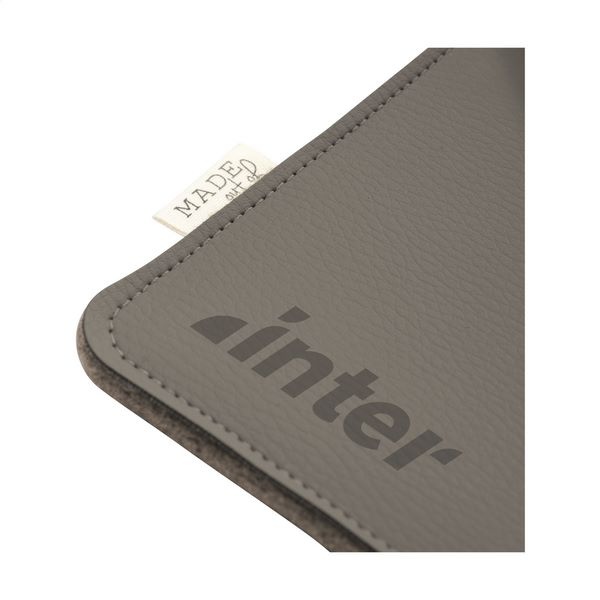 Housse d'ordinateur en cuir de pommes et feutre 15 pouces -