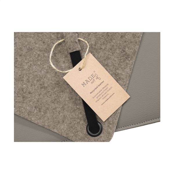 Housse d'ordinateur en cuir de pommes et feutre 15 pouces -