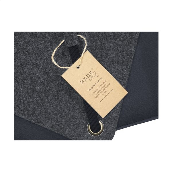 Housse d'ordinateur en cuir de pommes et feutre 15 pouces -