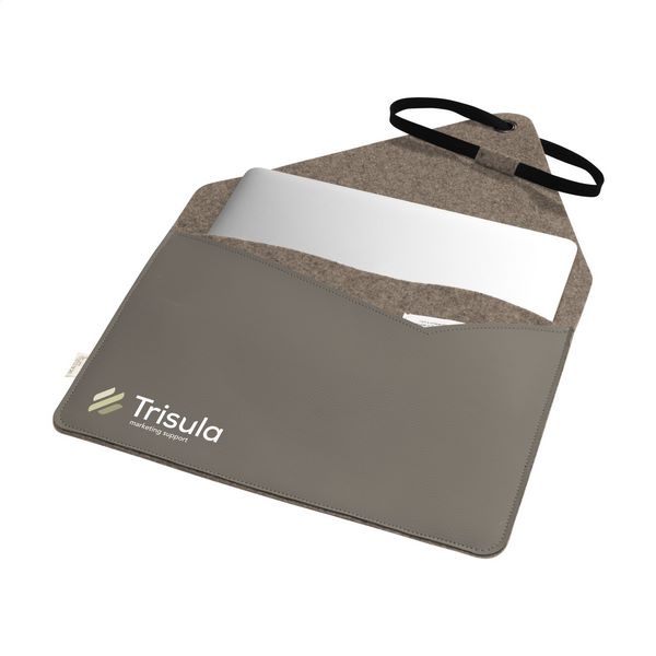 Housse d'ordinateur en cuir de pommes et feutre 15 pouces -