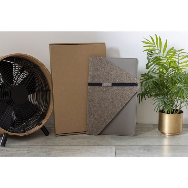 Housse d'ordinateur en cuir de pommes et feutre 13 pouces - 1