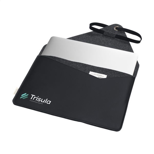 Housse d'ordinateur en cuir de pommes et feutre 13 pouces - 6