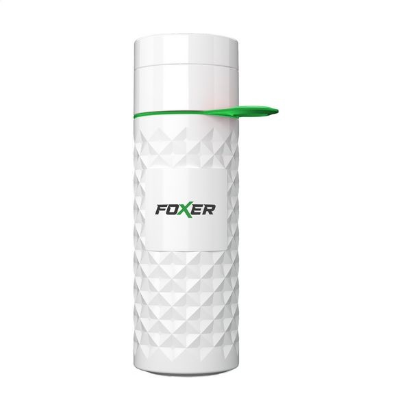 Bouteille blanche 500ml avec sangle de transport -